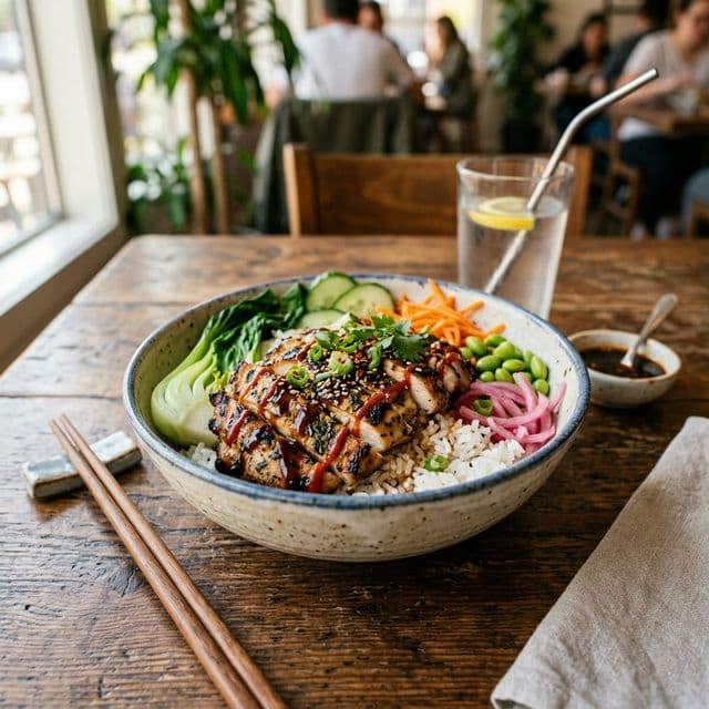 Chicken Rice Bowl - Menu Lil' Escape Coffee & Eatery Sragen